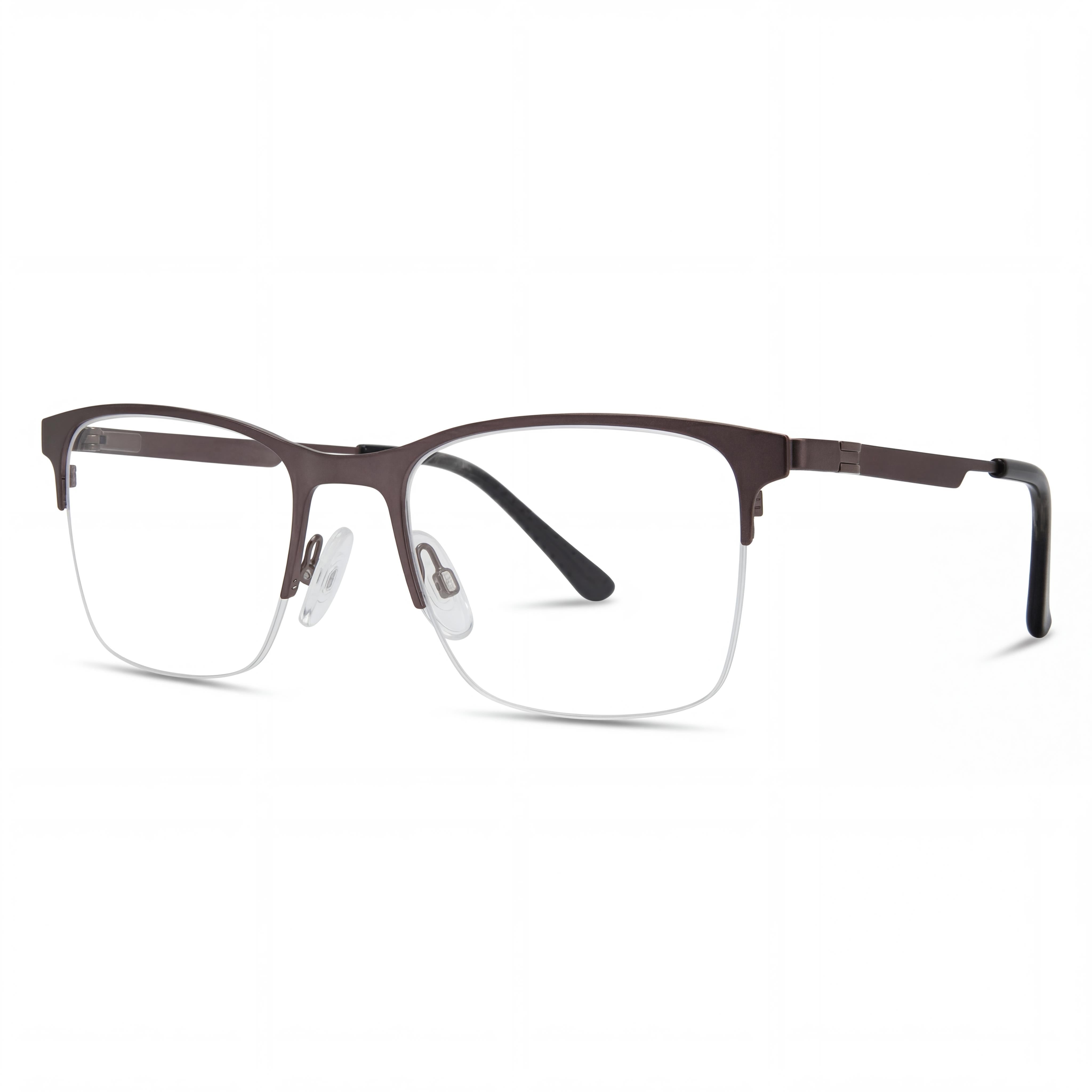 Gafas Chesterfield Ch 108xl para hombre, color gris metalizado, con lentes transparentes de 58 mm, Photo 1