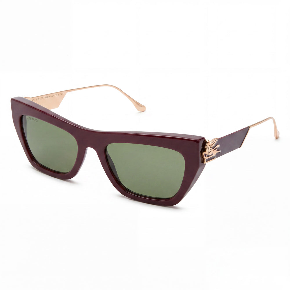 Etro Casual Unisex Black Acetate Frame Black Polycarbonate Non-Polarized Lenses Sunglasses 54-20-140