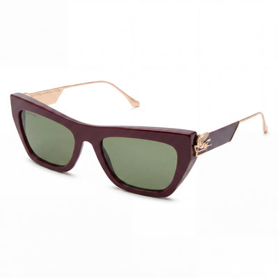 Etro Casual Unisex Black Acetate Frame Black Polycarbonate Non-Polarized Lenses Sunglasses 54-20-140