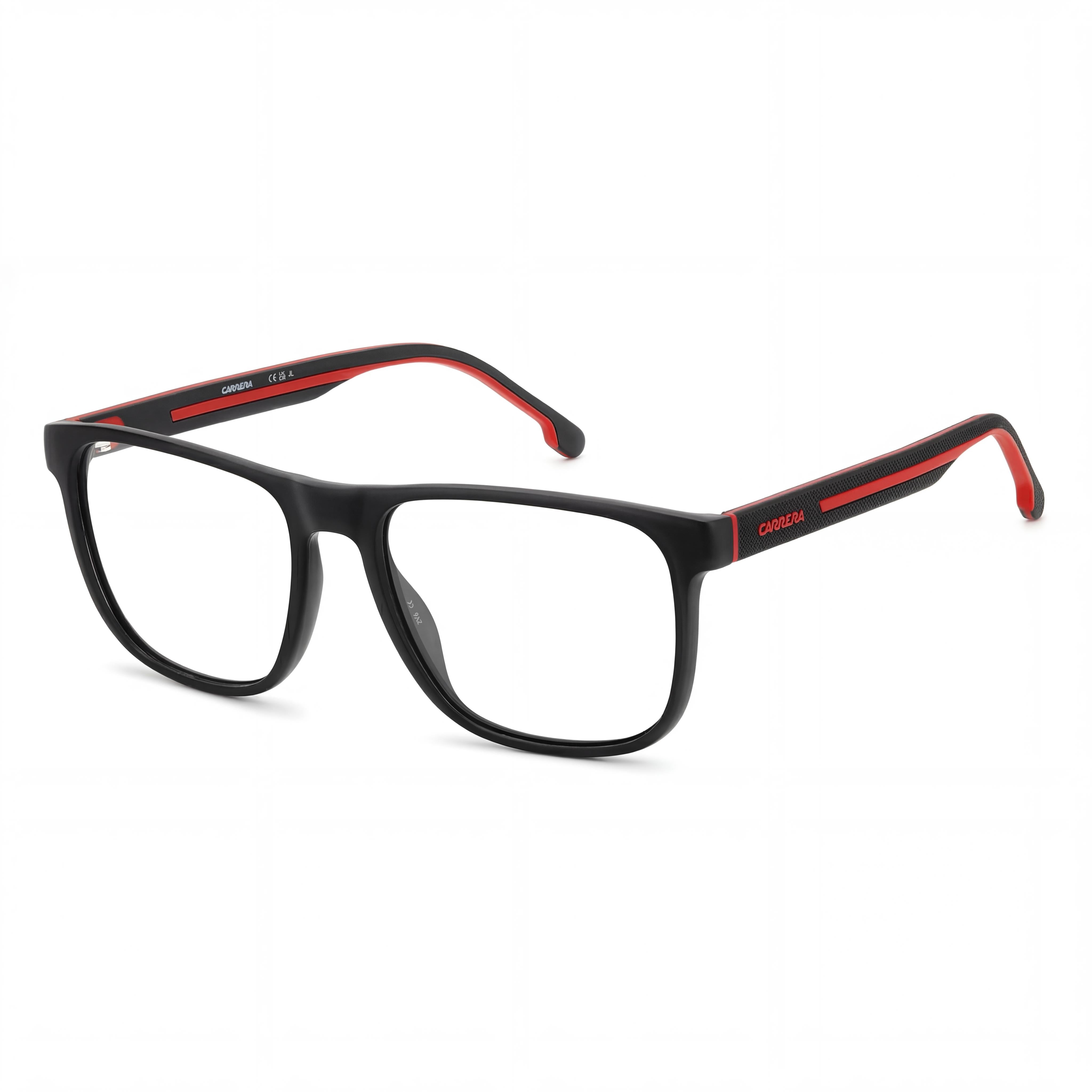 Carrera Modern Women's Propionate Frame Polycarbonate Lens Non-Polarised Black and Red Sunglasses 55mm, Photo 1
