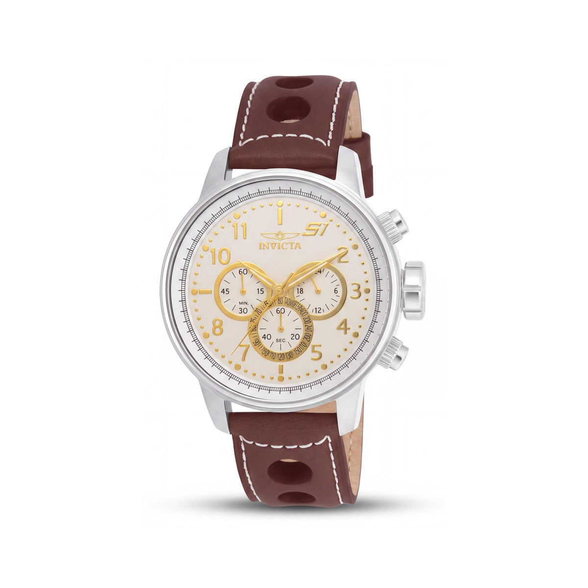 Invicta S1 Rally 16010 Reloj de Hombre de Acero Inoxidable 48mm Cuarzo Brilla en la Oscuridad Cronómetro 10 Bar Resistente al Agua, Photo 1