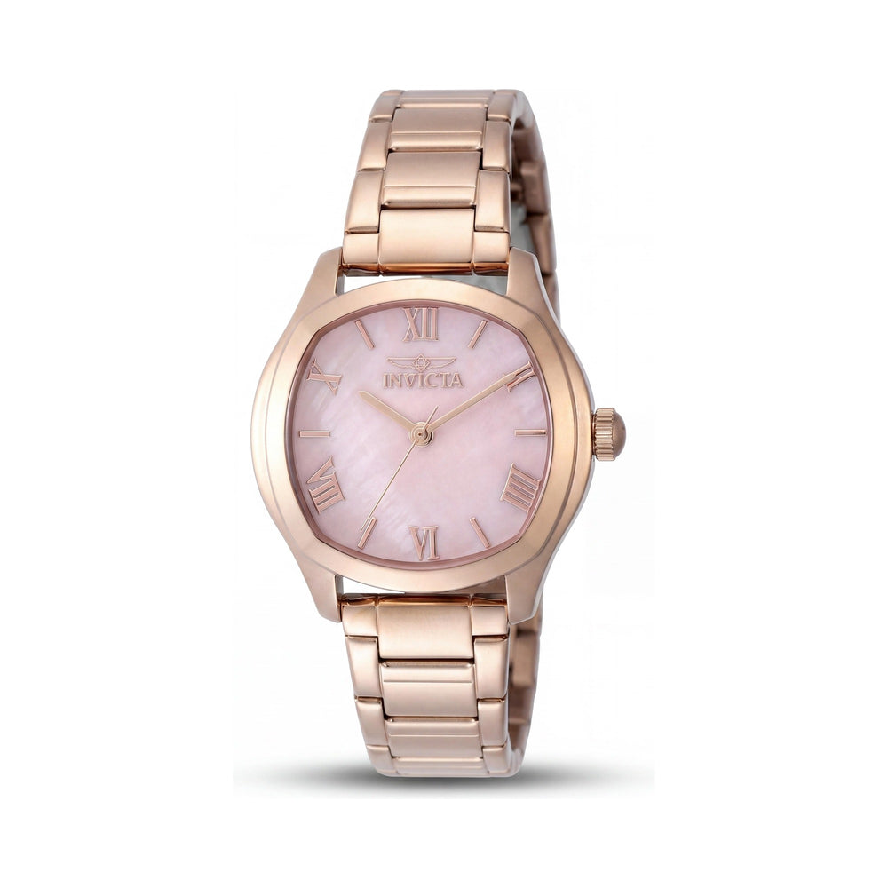 Invicta Wildflower 48240 Unisex Rose-gold Stainless Steel Bracelet Pink Dial Quartz 32mm Watch