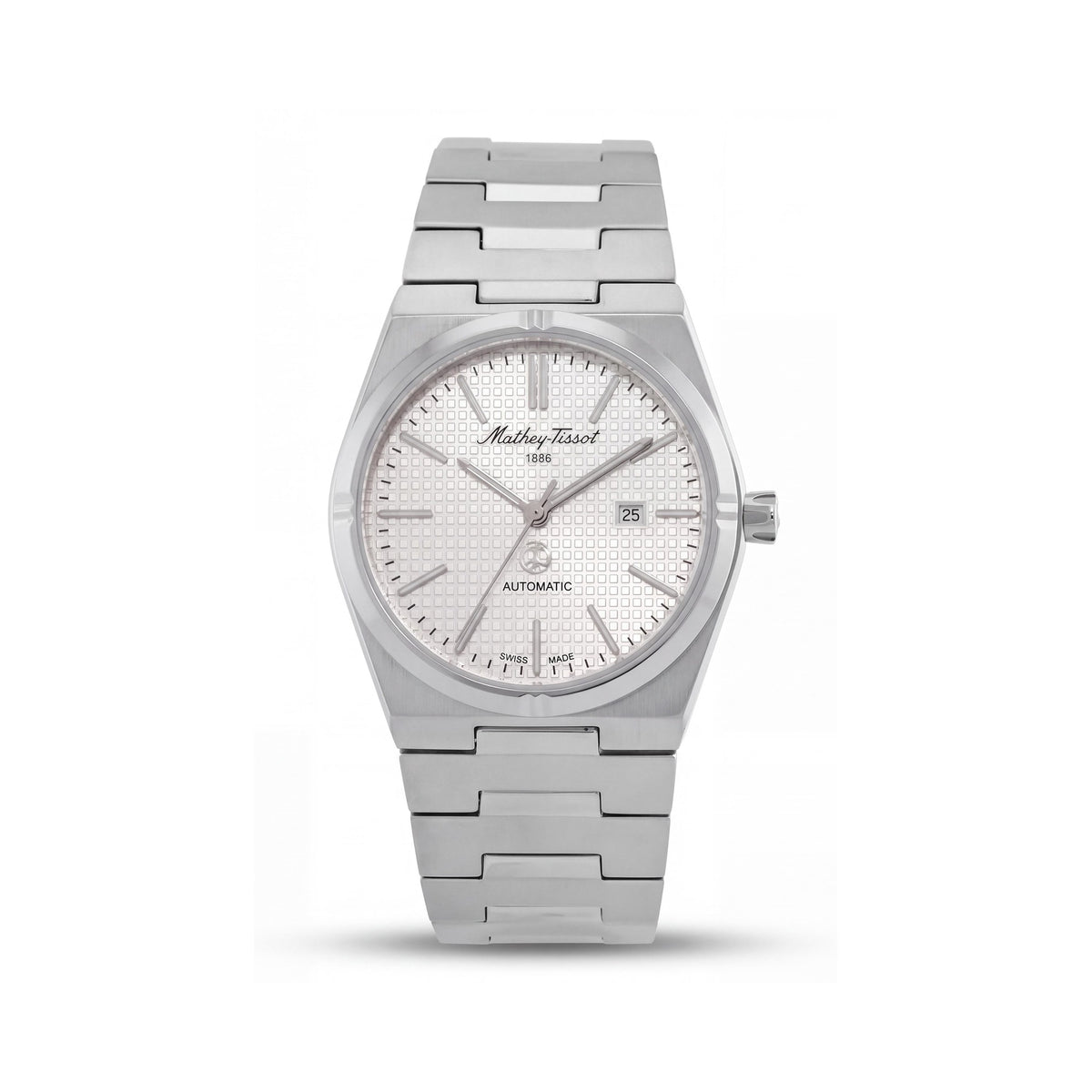 Mathey-Tissot D117AS Women's Silver-Tone Stainless Steel Bracelet Quartz Watch with Silver Dial 36mm, Photo 1
