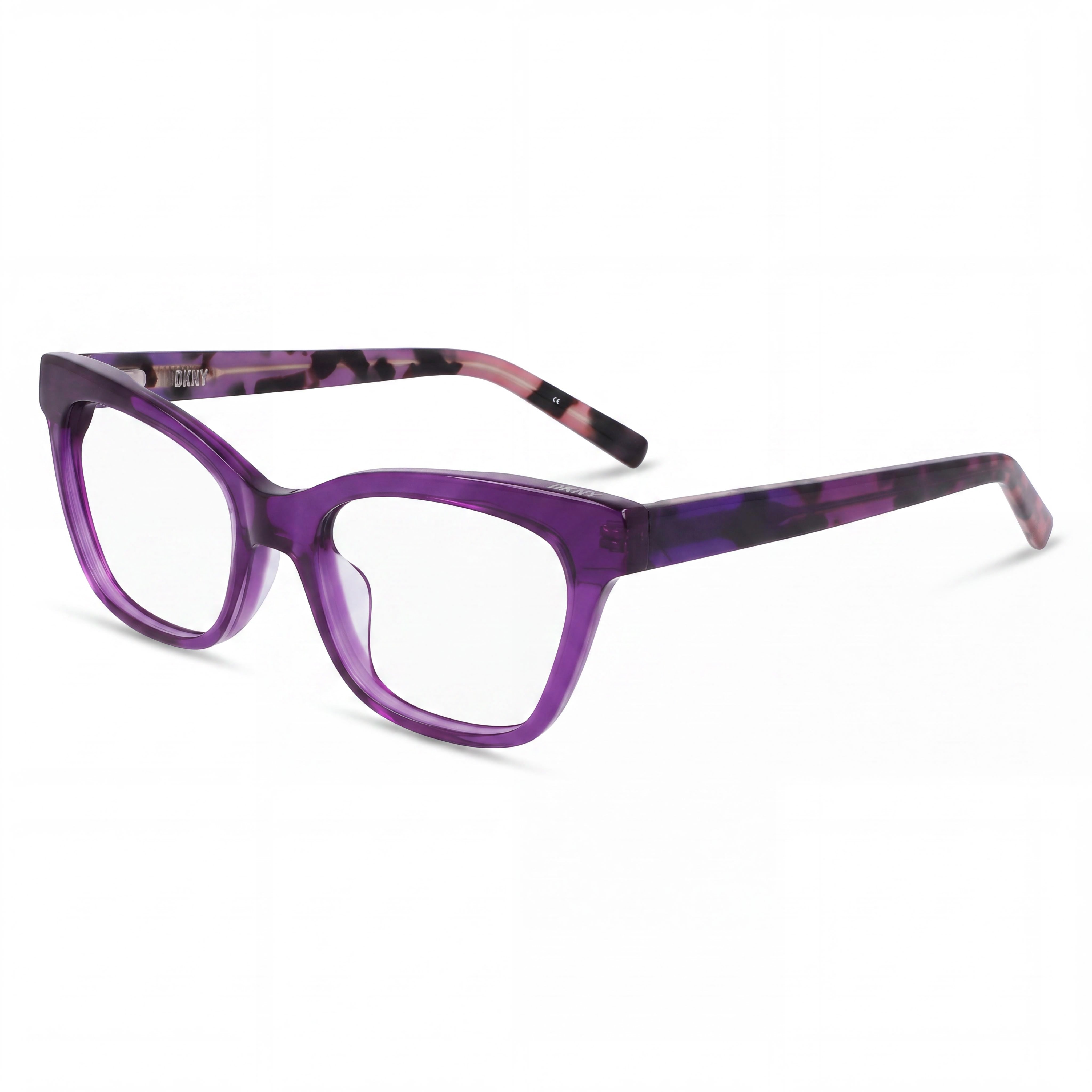 DKNY Dk5053 Unisex Sunglasses with Crystal Purple Acetate Frame and Crystal Purple Polycarbonate Lenses 51mm, Photo 1