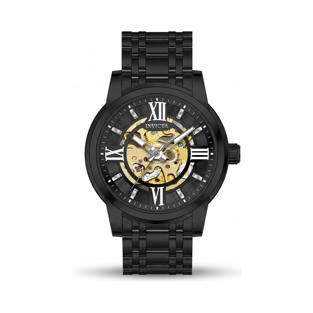 Invicta Objet D Art Collection 69507 Unisex Automatic Movement Stainless Steel Black Dial Wrist Watch 41mm