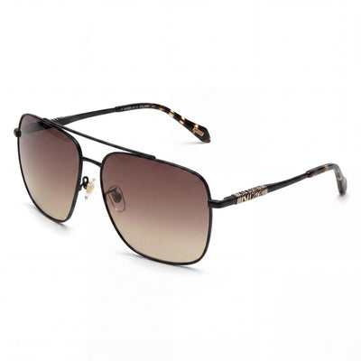 Just Cavalli Casual Women's Metal Frame Black Rose Gold Black Non-Polarized Square Sunglasses
