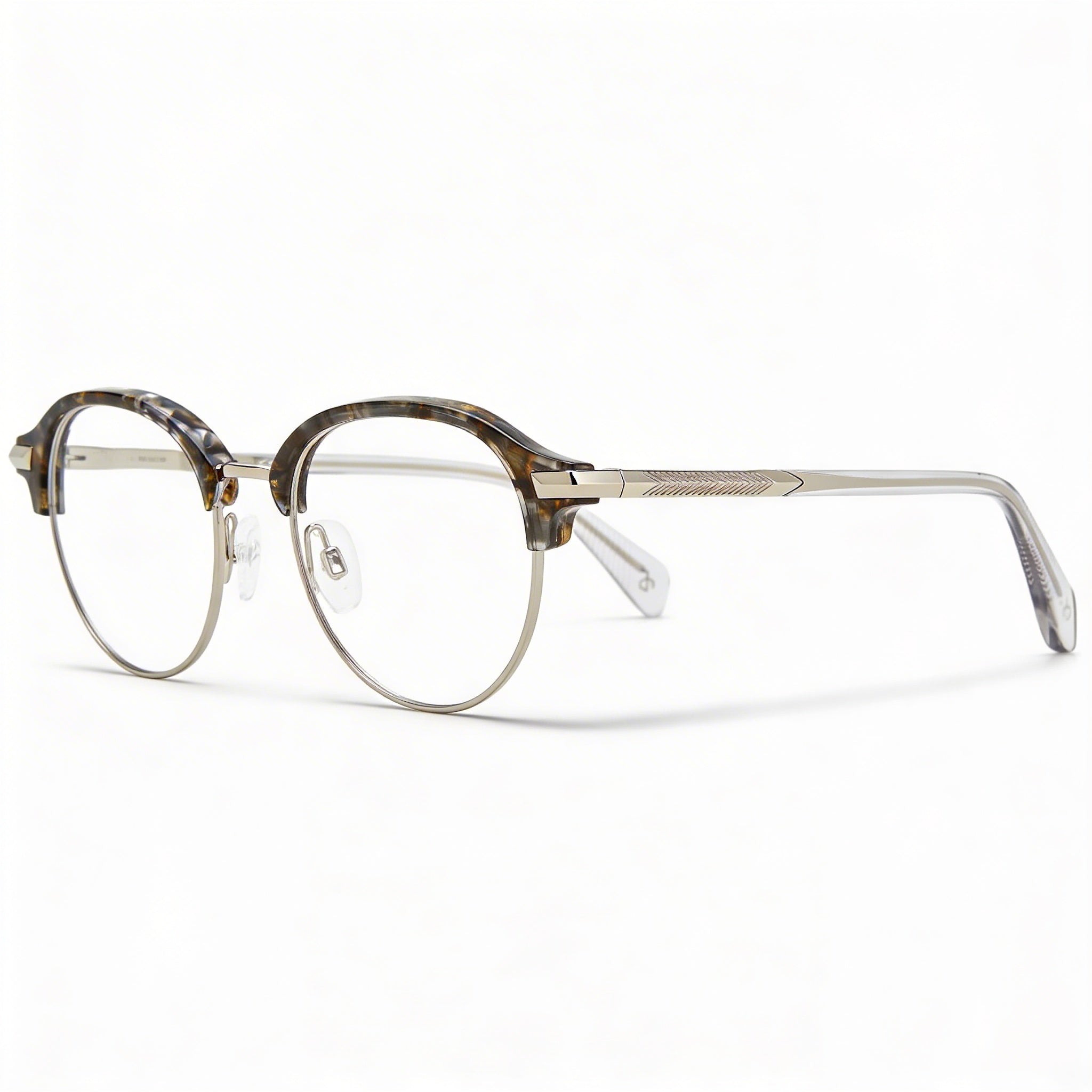 Rag & Bone Modern Men's Alloy Steel Frame Grey Havana Polycarbonate Lens Sunglasses 48mm, Photo 1