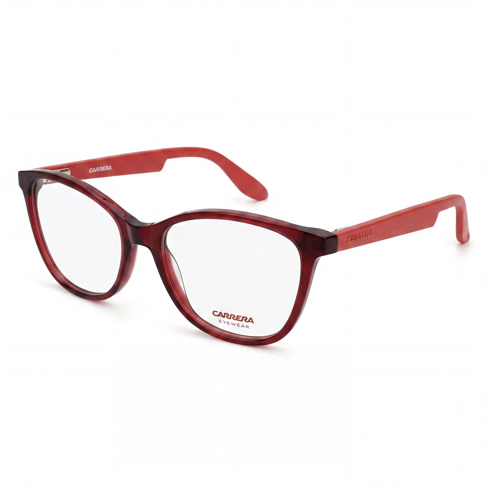 Carrera Ca 5501 Women's Burgundy Red Metallized Plastic non- Clear Lens Optical Eyeglasses 52mm