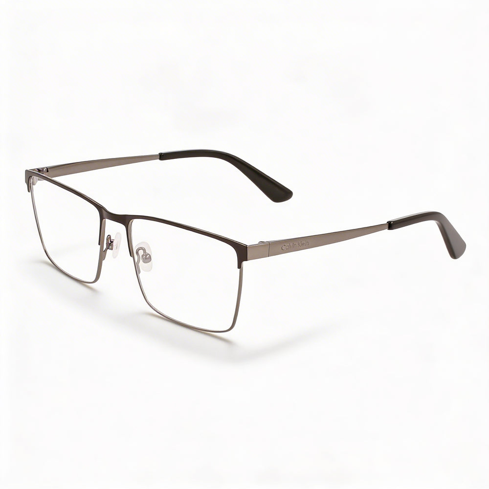 Calvin Klein Ck22102 Men's Pilot Eyeglasses with Demo Lenses, Matte Black Metal Frame 57-17-145