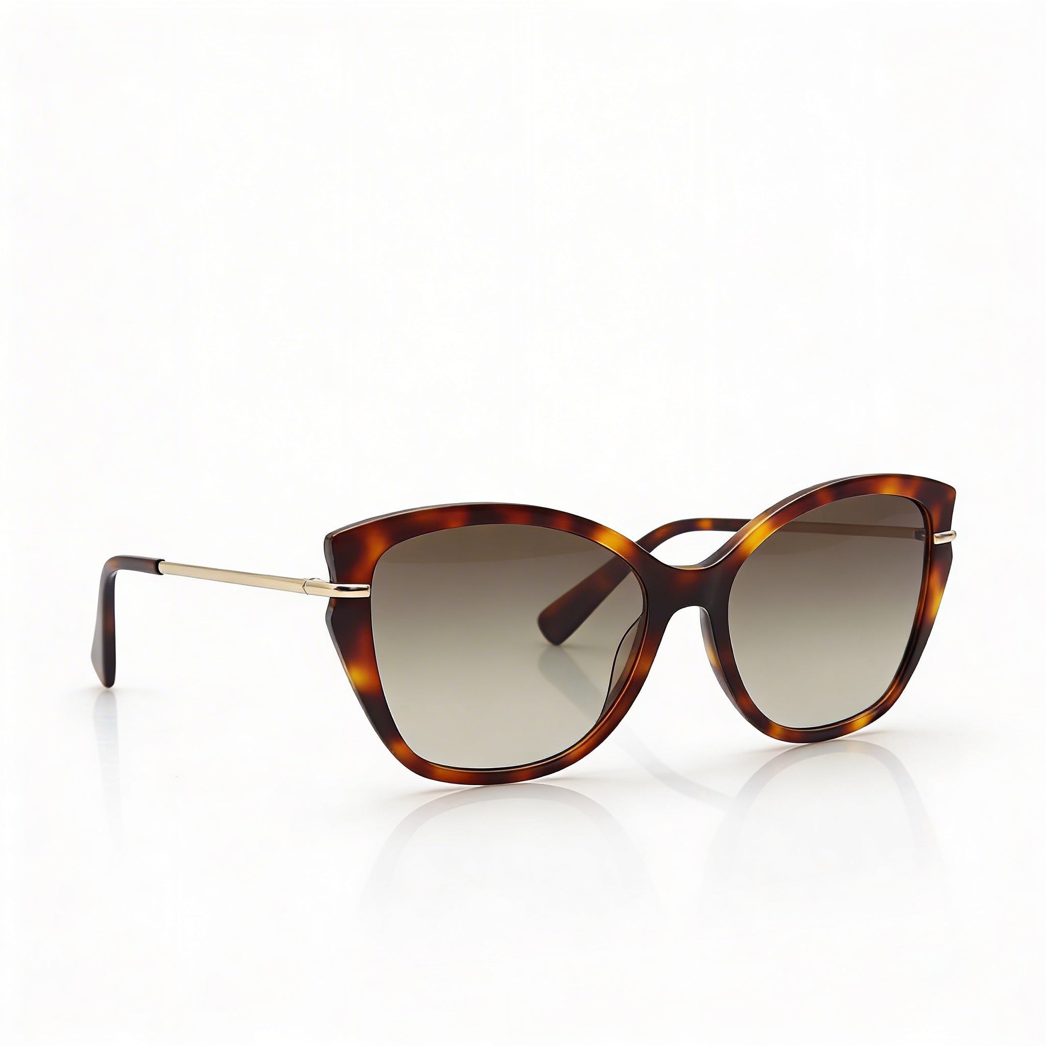 Gafas de sol Longchamp LO627S de mariposa para mujer, protección UV, plástico habana, lentes degradadas marrones, 57 mm, Photo 2