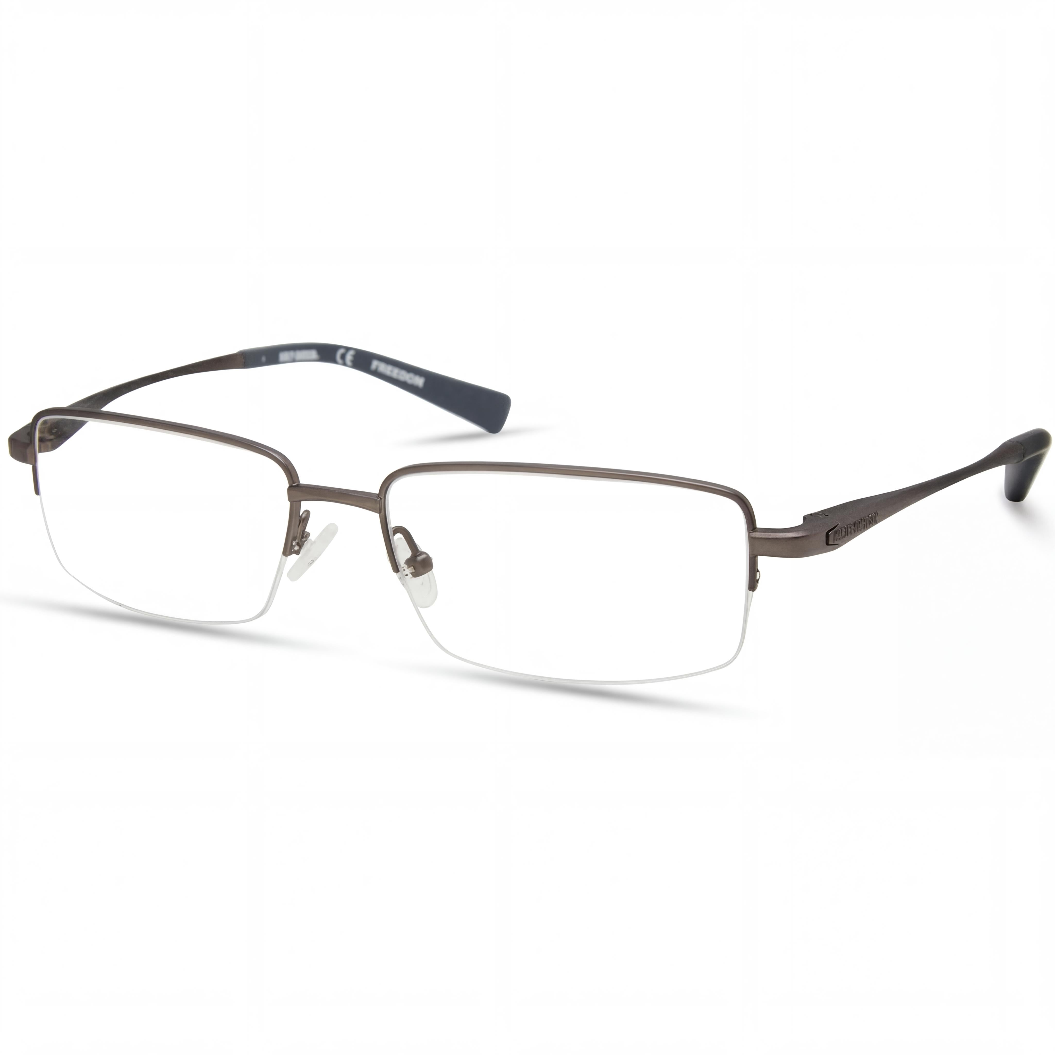 Harley-Davidson HD9024 - Montura de titanio unisex, lentes transparentes metalizado mate, 59 mm, Photo 1