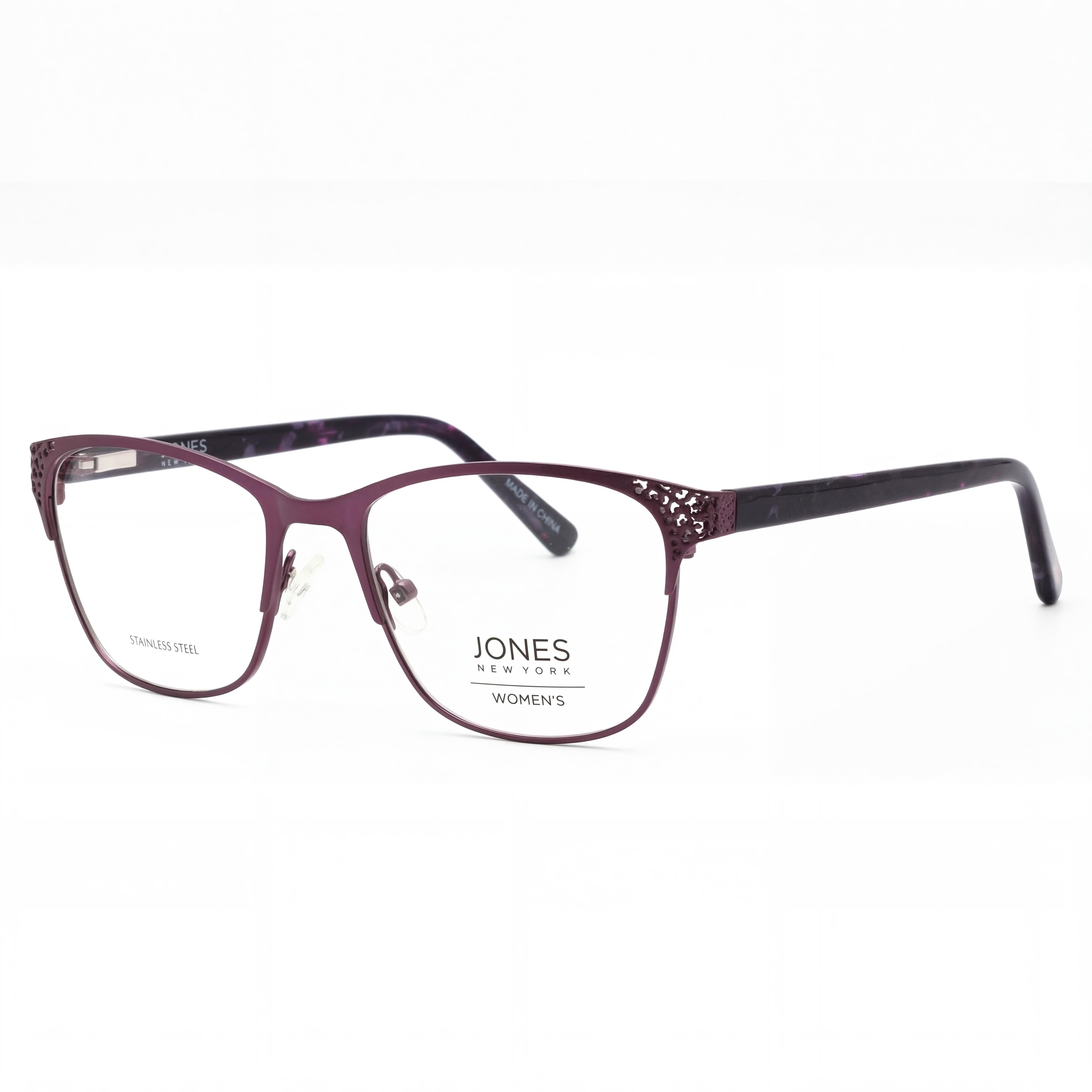Jones New York Vjon497 Men's Purple Metal Frame Polarized Polycarbonate Eyewear, Lens 51mm, Bridge 17mm, Temple 140mm, Photo 1