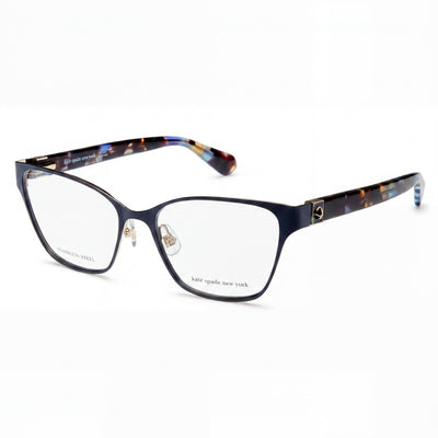 kate spade new york Classic Women's Gold Blue Stainless Steel Frame Non-Polarized Sunglasses 52mm