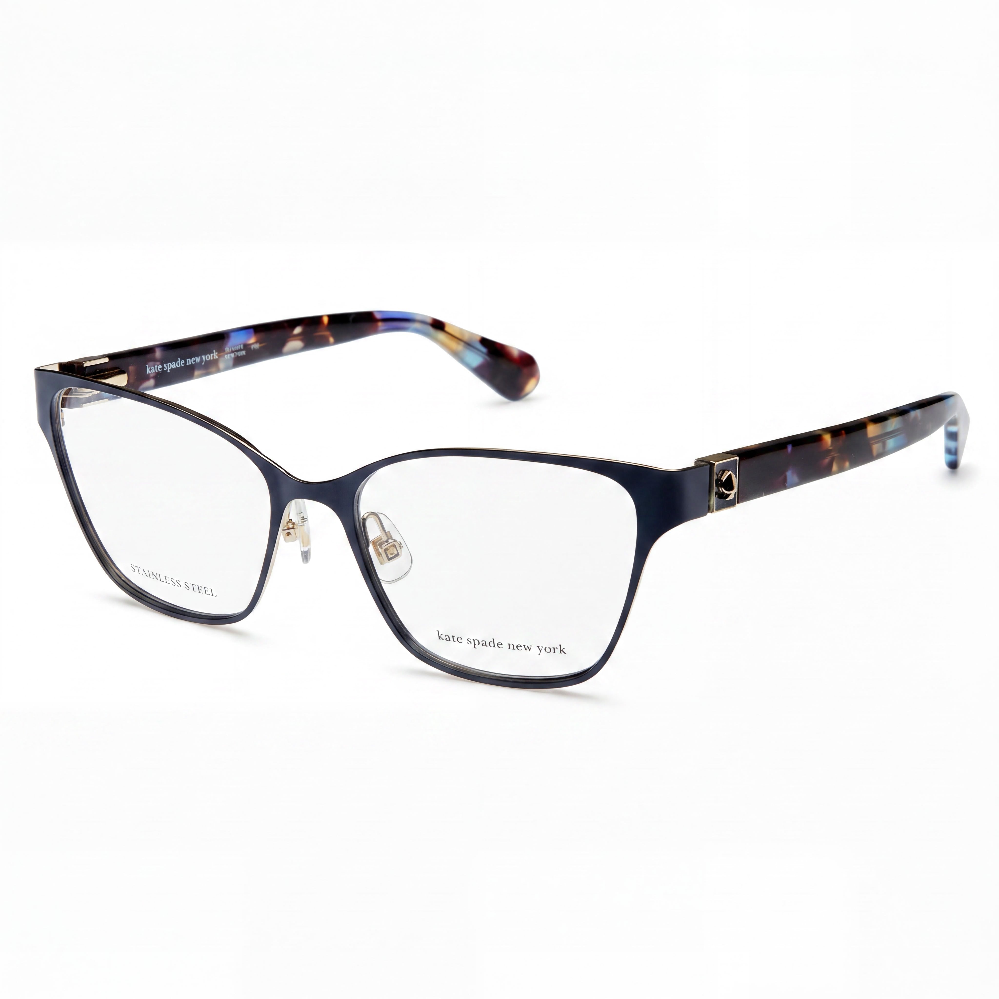 kate spade new york Classic Women's Gold Blue Stainless Steel Frame Non-Polarized Sunglasses 52mm, Photo 1