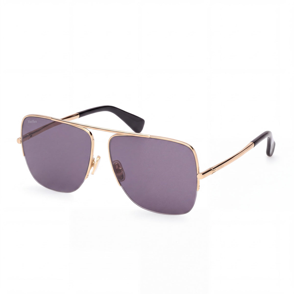 MaxMara Mm0121 Women's Shiny Deep Gold Acetate Eyewear Frames - Lens 59mm, Bridge 13mm, Temple 135mm, Photo 1