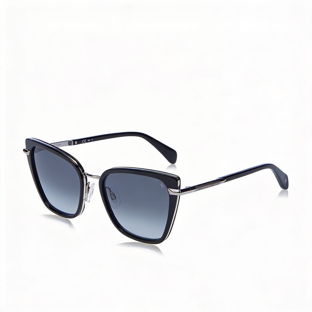 Gafas de sol Rag & Bone Rnb1057/G/S de acetato negro con protección UV para mujer de 56 mm
