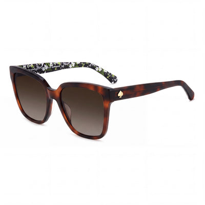 kate spade new york Aimee/S Women's Sunglasses, Acetate Havana/Brown Frame, Brown Shaded Non Polarized Lenses, 50-21-140