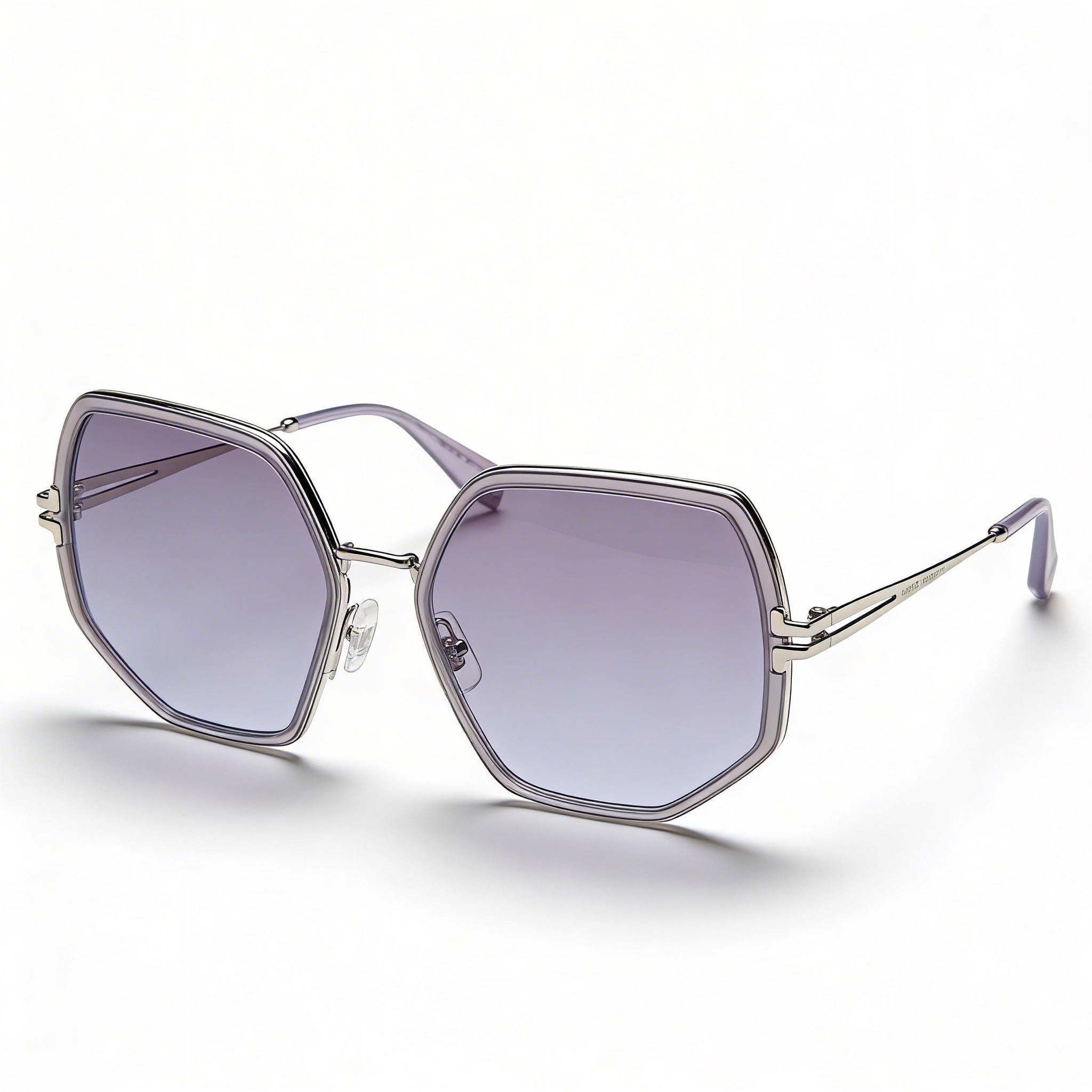 Marc Jacobs Light(Jar) Women’s Lightweight Metal Frame Violet Palladium Grey RX-Able UV 400 Sunglasses 58mm, Photo 1