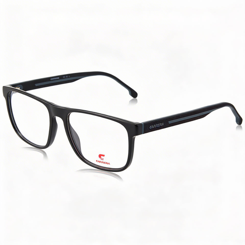 Gafas de Sol Unisex Modernas Carrera 8892, Montura de Poliamida Negra Gris, Lentes de Policarbonato Negras Grises, 55mm