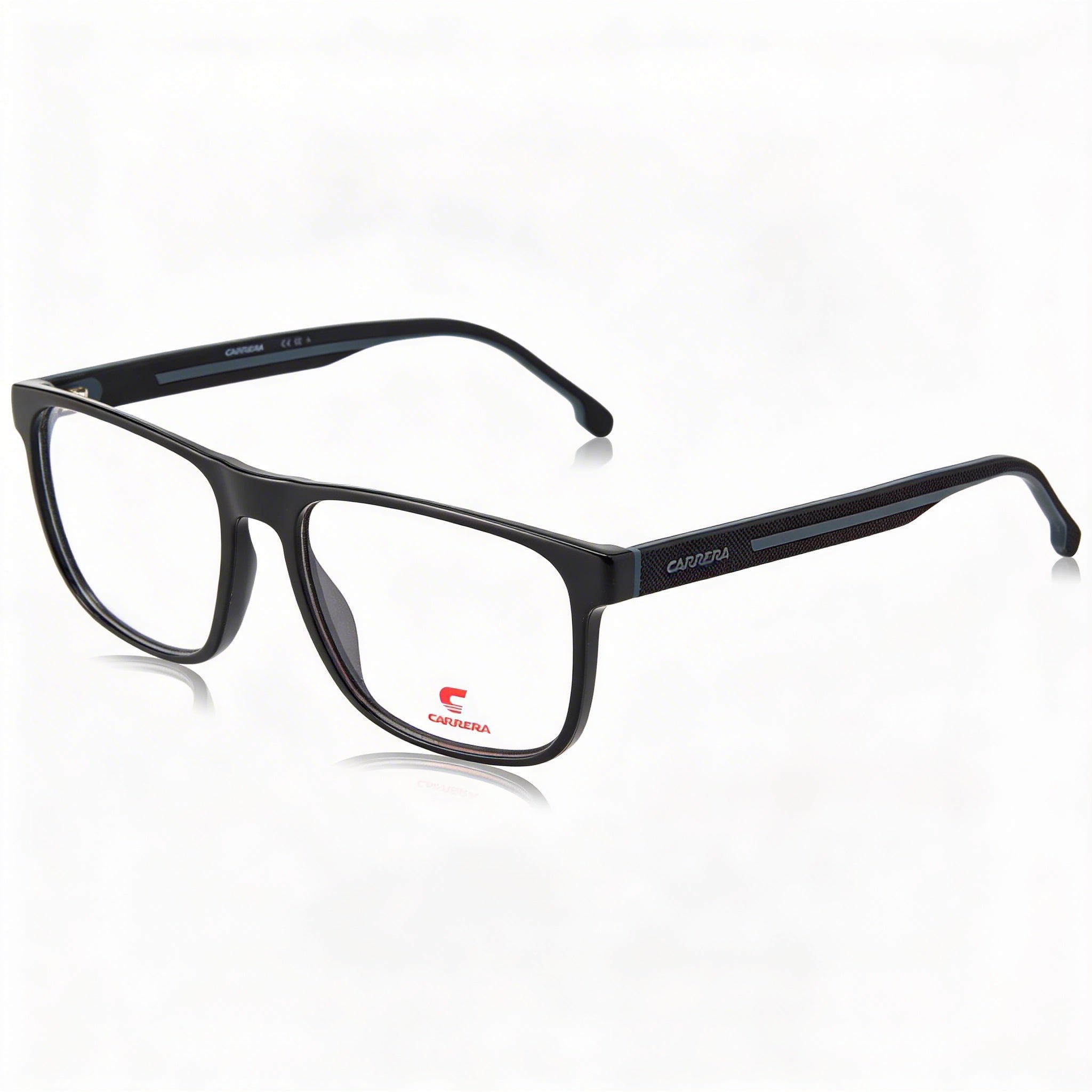 Carrera 8892 Modern Unisex Sunglasses, Black Grey Polyamide Frame, Black Grey Polycarbonate Lenses, 55mm, Photo 1