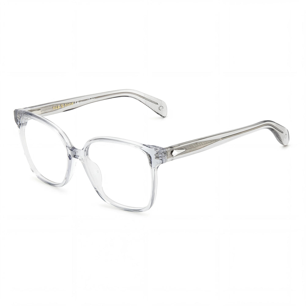 Gafas de sol polarizadas Rag & Bone RNB3053 unisex, armazón ecológico gris rutenio oscuro, lentes grises, 54 mm