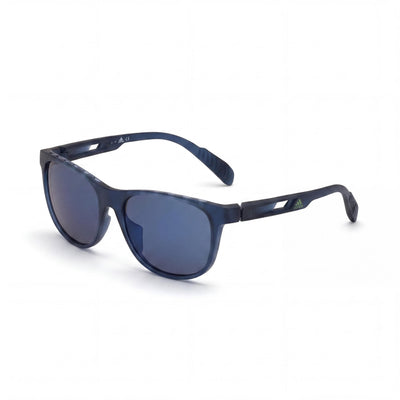 Gafas de Sol adidas Sp002292v Unisex 55mm Marco de Plástico Azul Sin Polarizar, 100% Protección UV