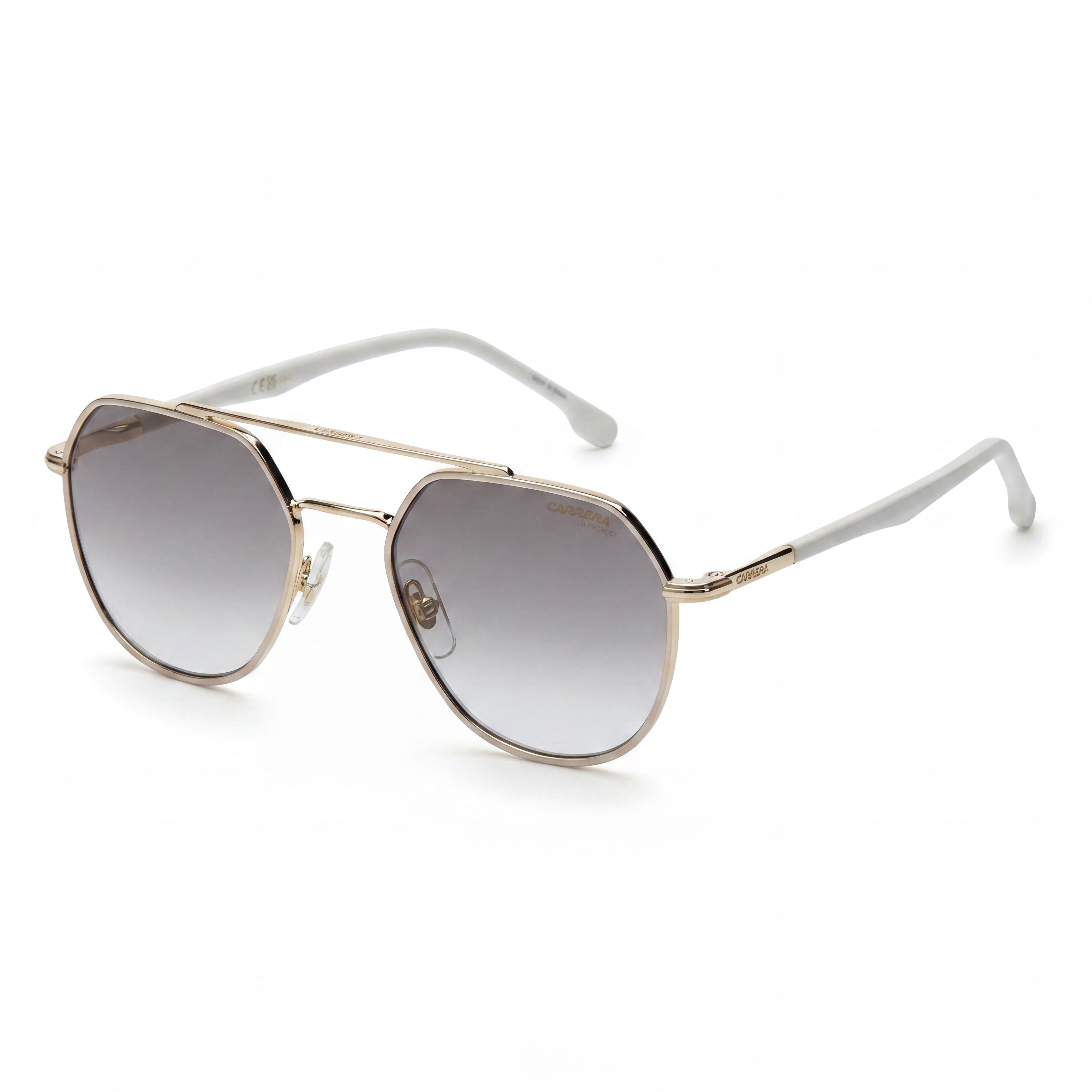 Carrera 303/S Unisex Multicolored Stainless Steel Sunglasses with Gold Mirror Burgundy Shaded Non-Polarized UV Lenses, 99mm, Photo 1