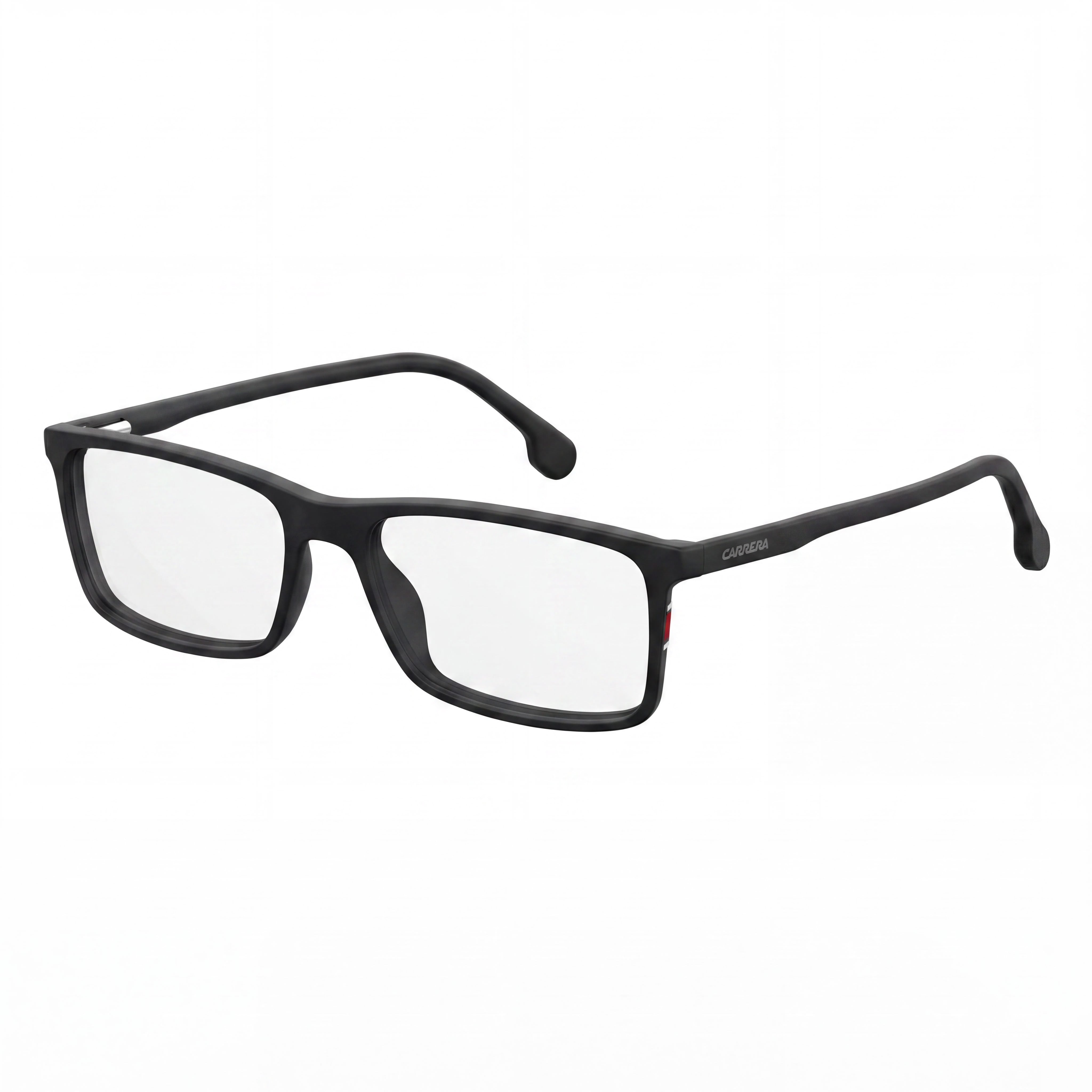 Carrera 175/N Gafas de Hombre de Plástico Negro Mate con Montura Completa y Lentes Transparentes de Demostración, Listas para Graduación (53-17-145), Photo 1