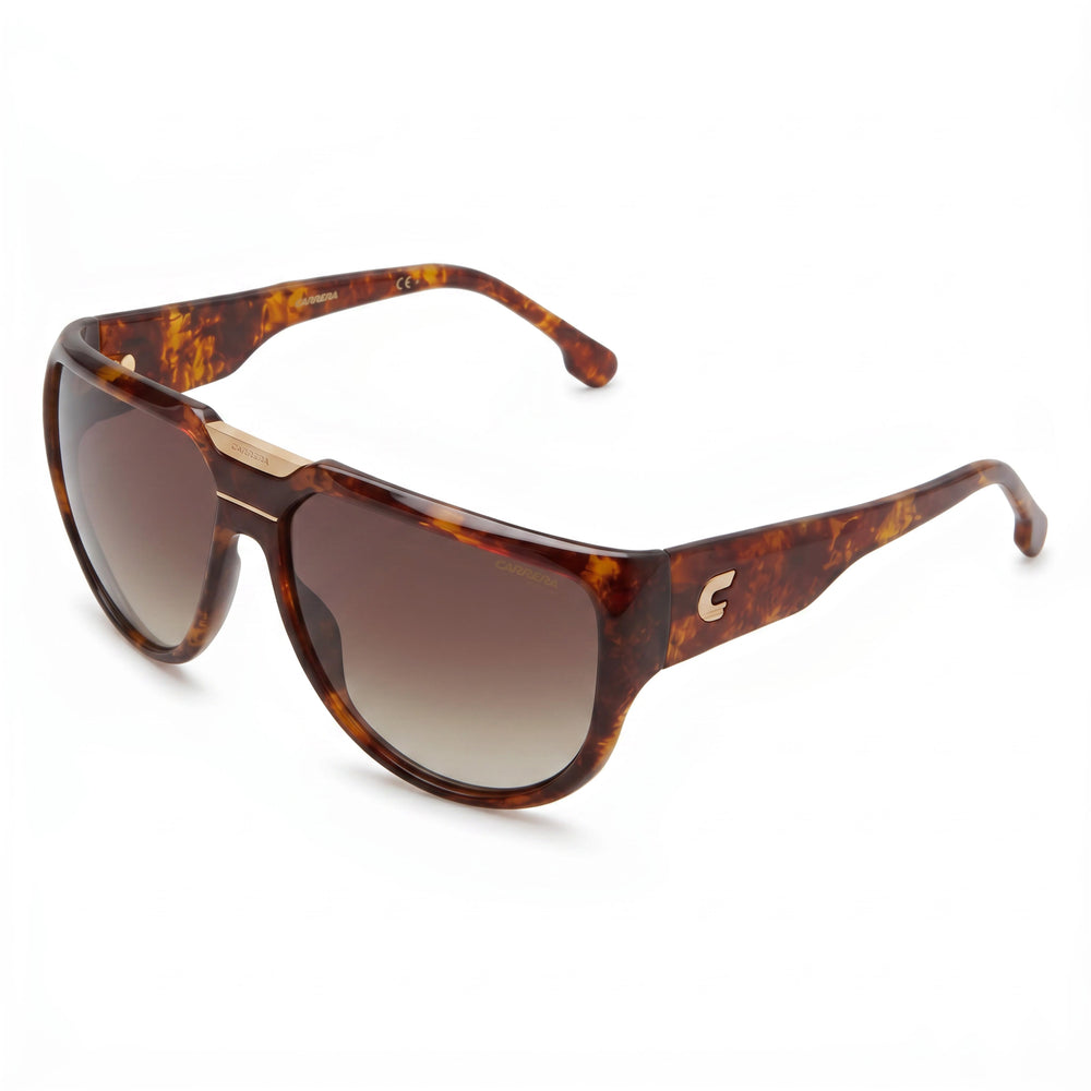 Gafas de sol Carrera Flaglab 13 unisex Havana Browline de poliamida marrón degradado con protección UV de 62 mm