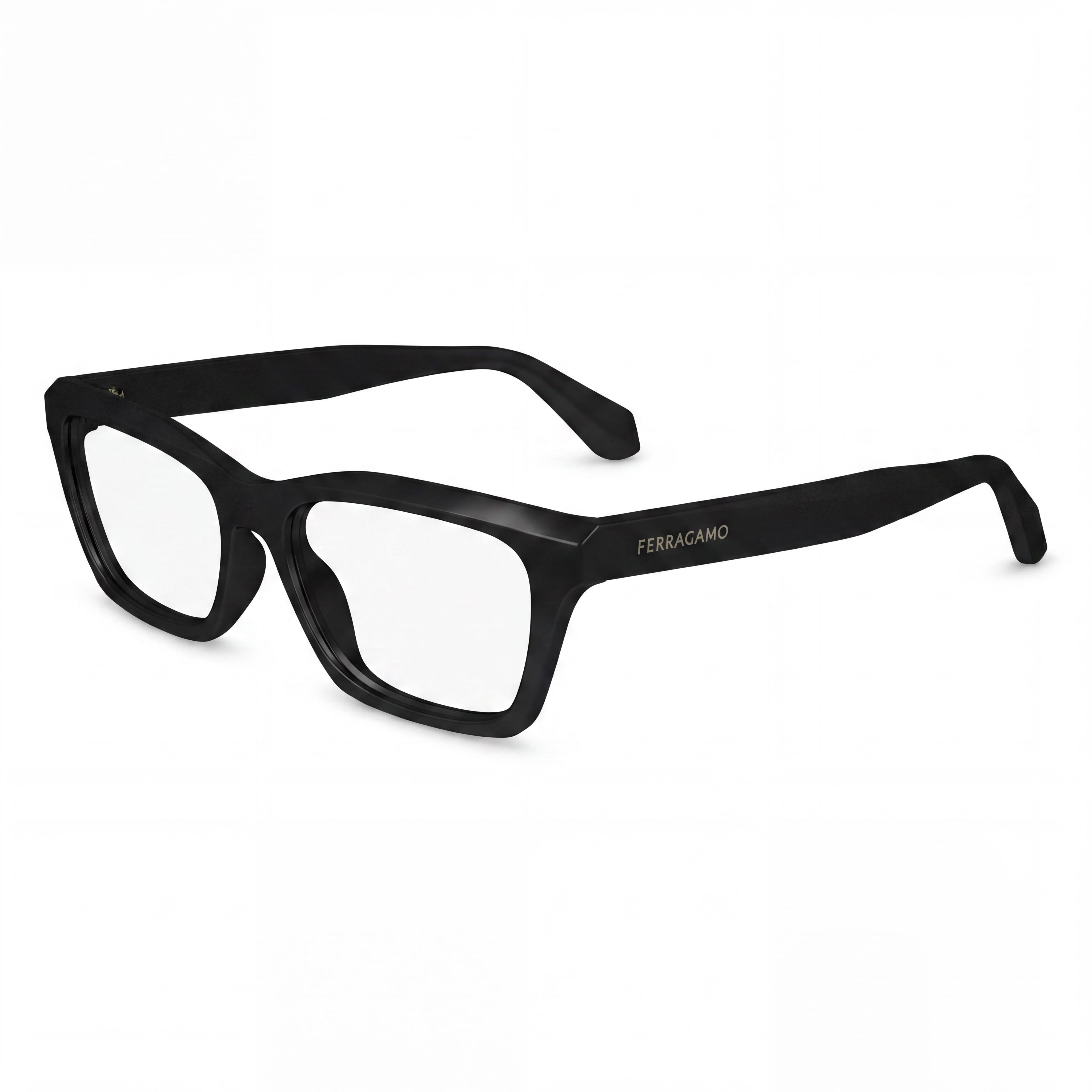 Salvatore Ferragamo Sf2986 Men's Eyeglasses featuring Black Acetate Frame and Lenses 53mm, Photo 1