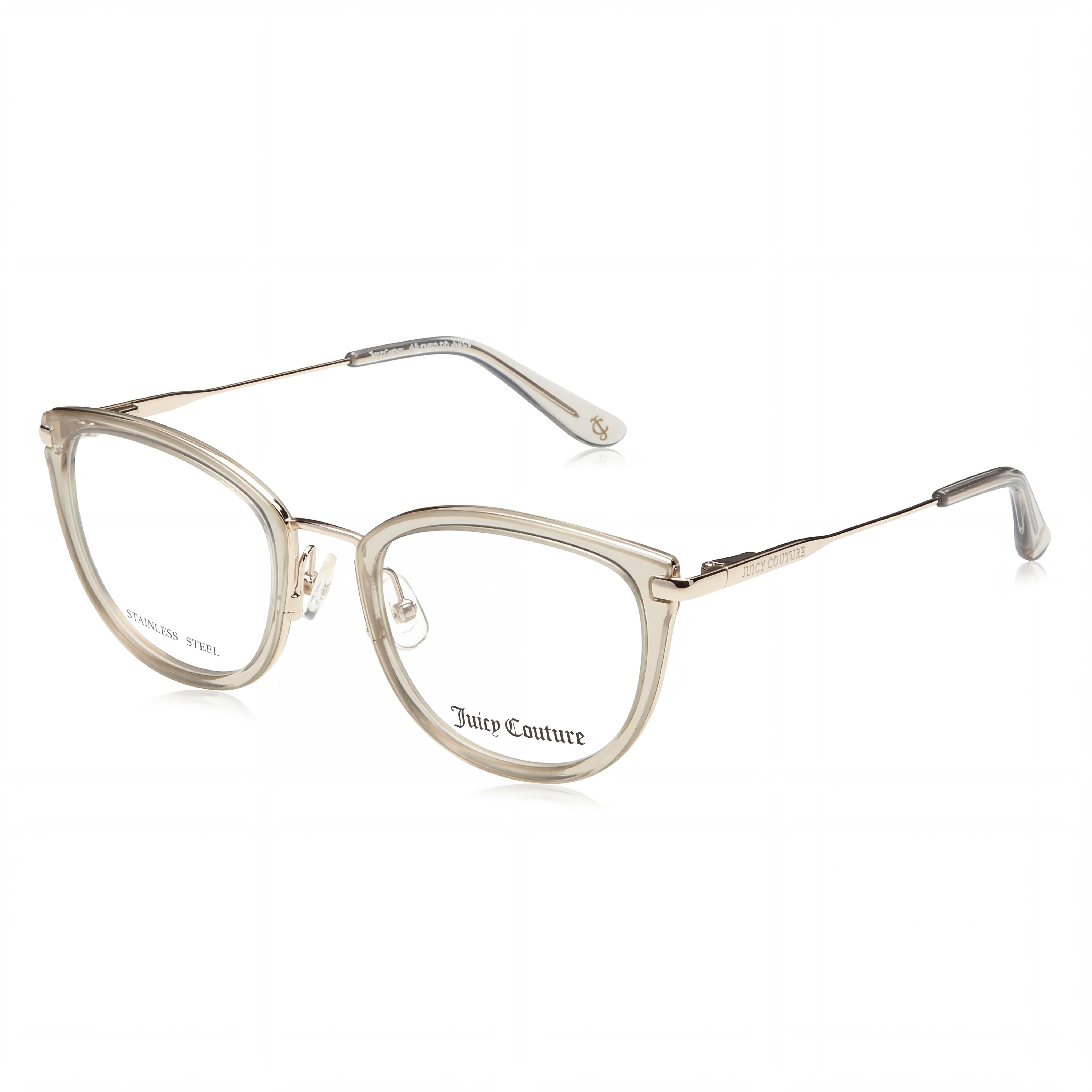 Juicy Couture Modern Unisex Sunglasses with Crystal Nude Polyamide Frame and Polycarbonate Lenses, 50mm Lens Width, Photo 1