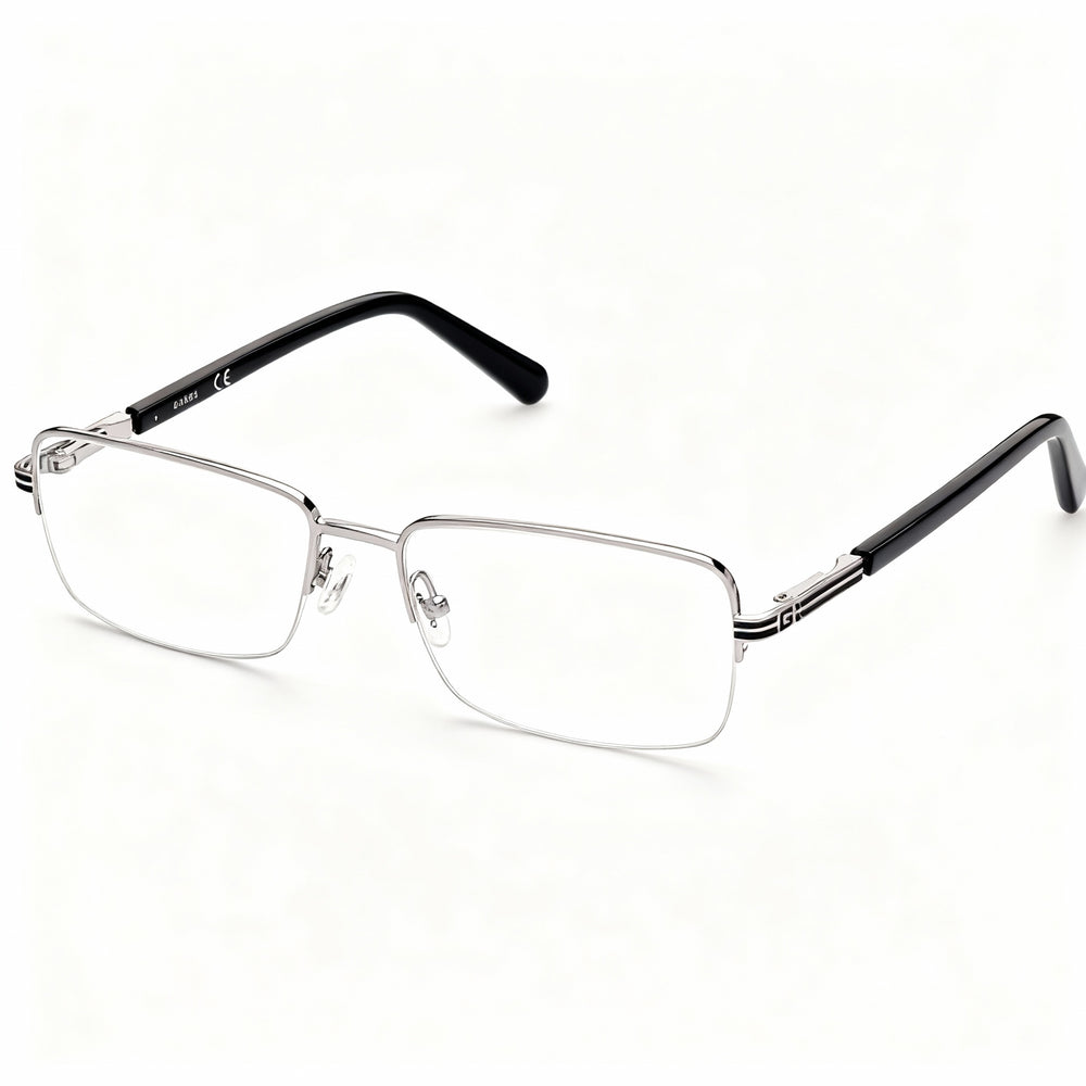 GUESS GU50044 Women's Nickel Tin Light Shiny Metal Eyeglasses 55-17-145