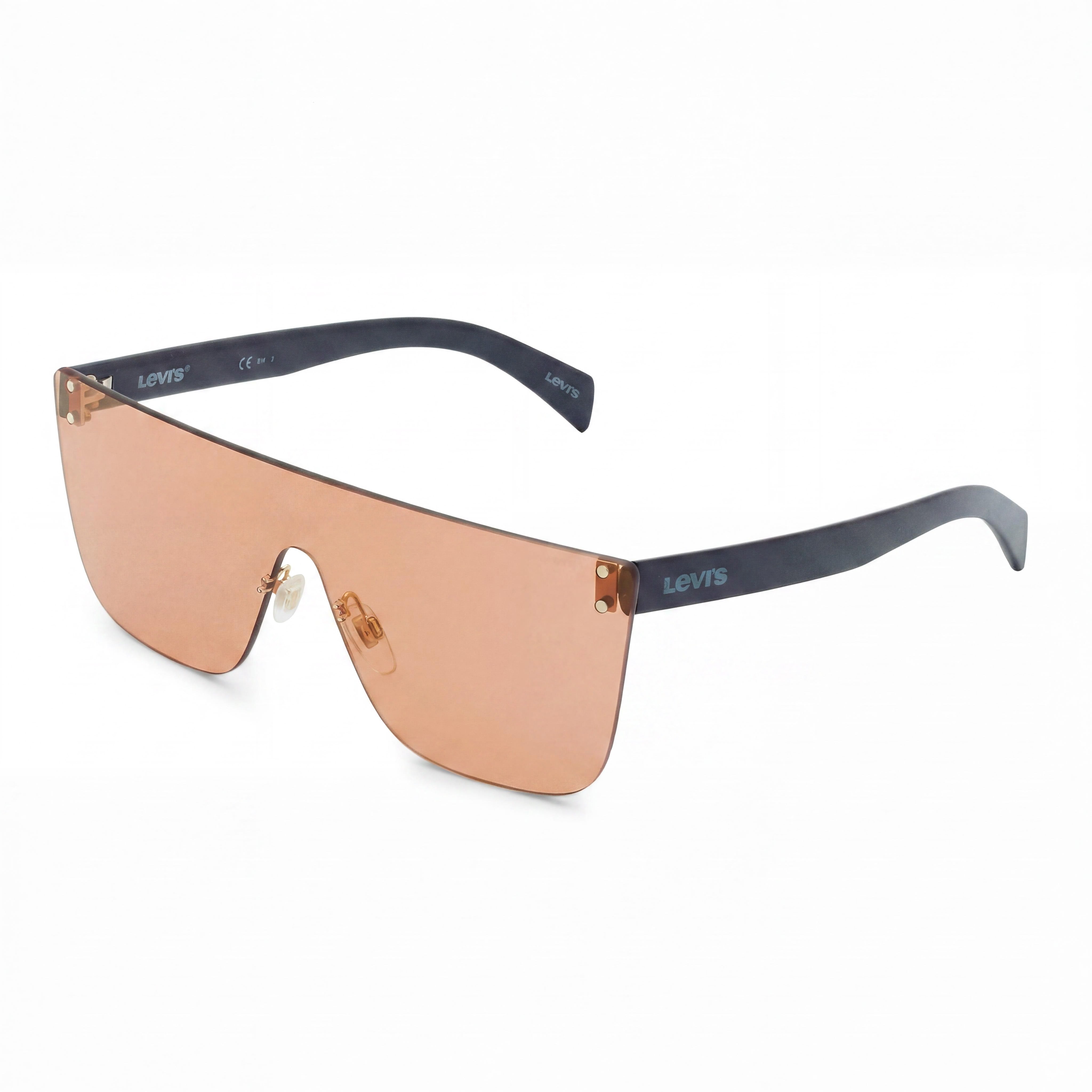 Levi's Seasonal Sunglass Unisex Orange Multi Polyamide Frame Orange Flash Multilayer UV Protected Non-Polarized 99mm, Photo 1