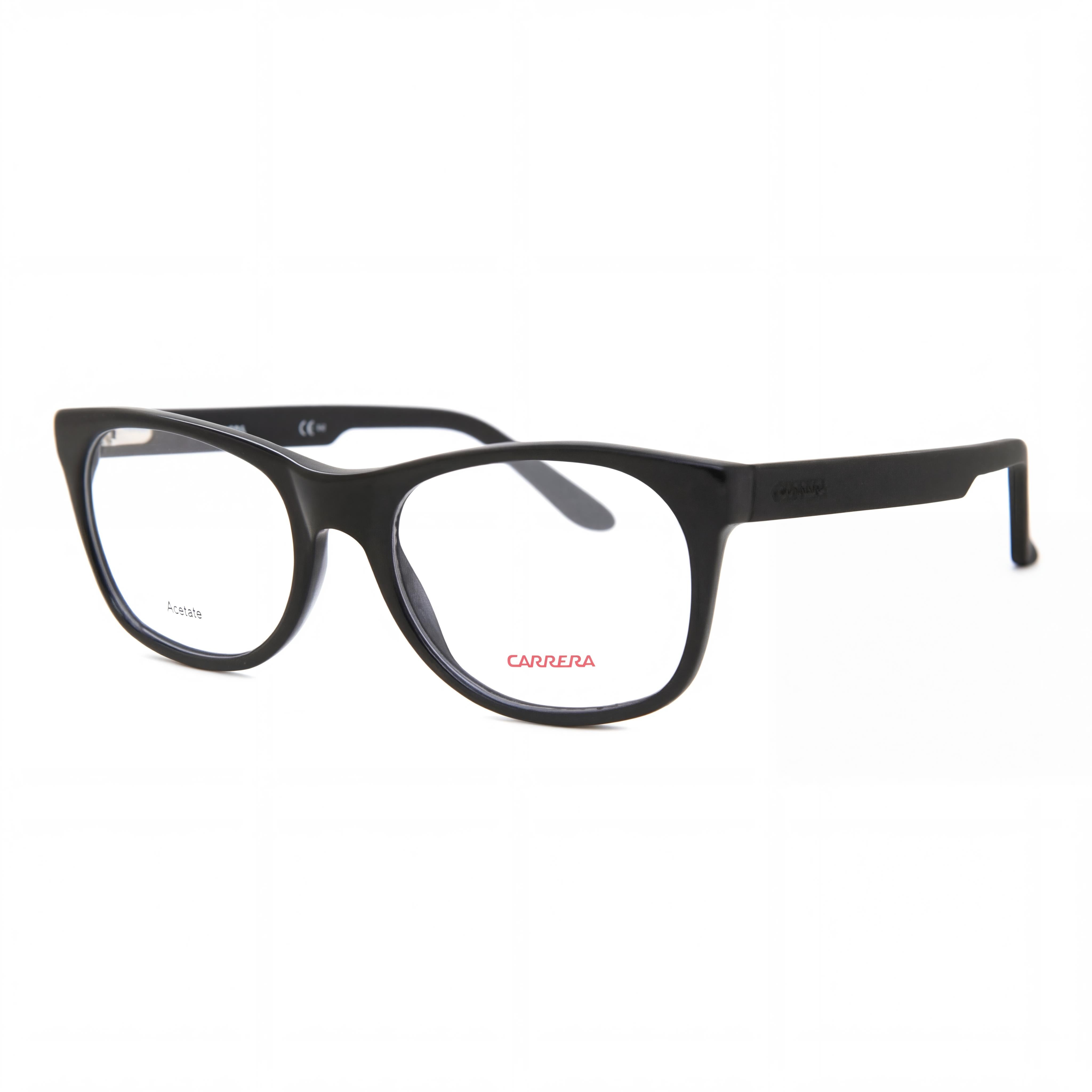 Carrera Ca 6652 Unisex Black Matte Acetate Frame Eyeglasses with 53mm Lens Width and 140mm Temples, Photo 1