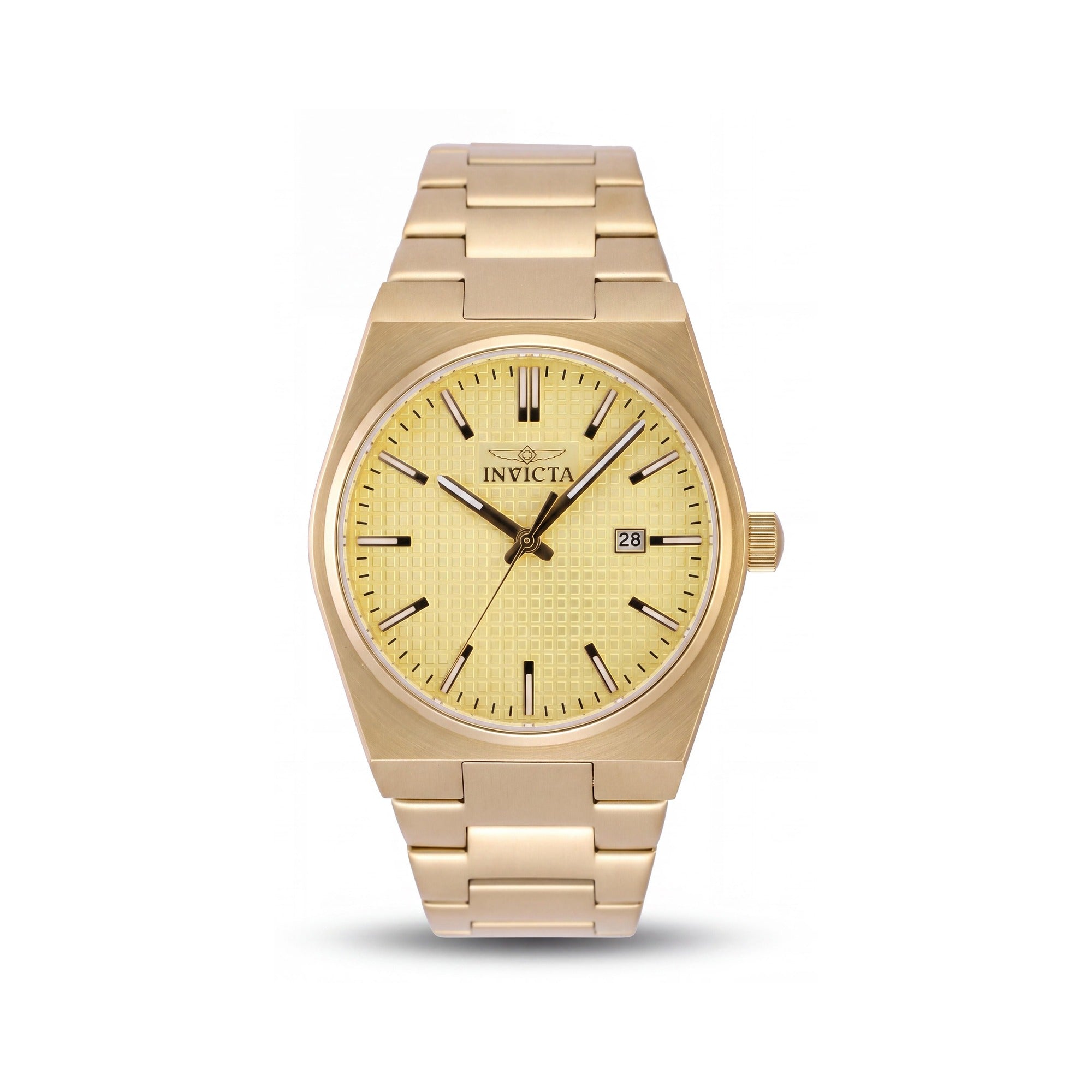 Invicta Speedway 48398 Reloj de cuarzo unisex de 40 mm con esfera dorada de acero inoxidable, Photo 1
