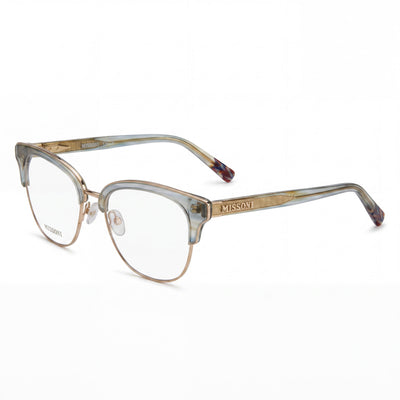 Missoni Cuspidi Collection Mis 0012 Policarbonato Turquesa Cuerno Metálico 51mm para Hombre