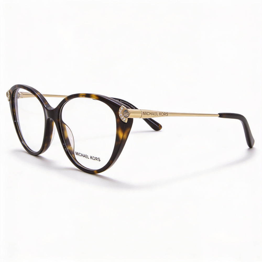 Gafas unisex Michael Kors Mk 4098bu con montura de acetato, estilo ojo de gato, multicolor, 53 mm