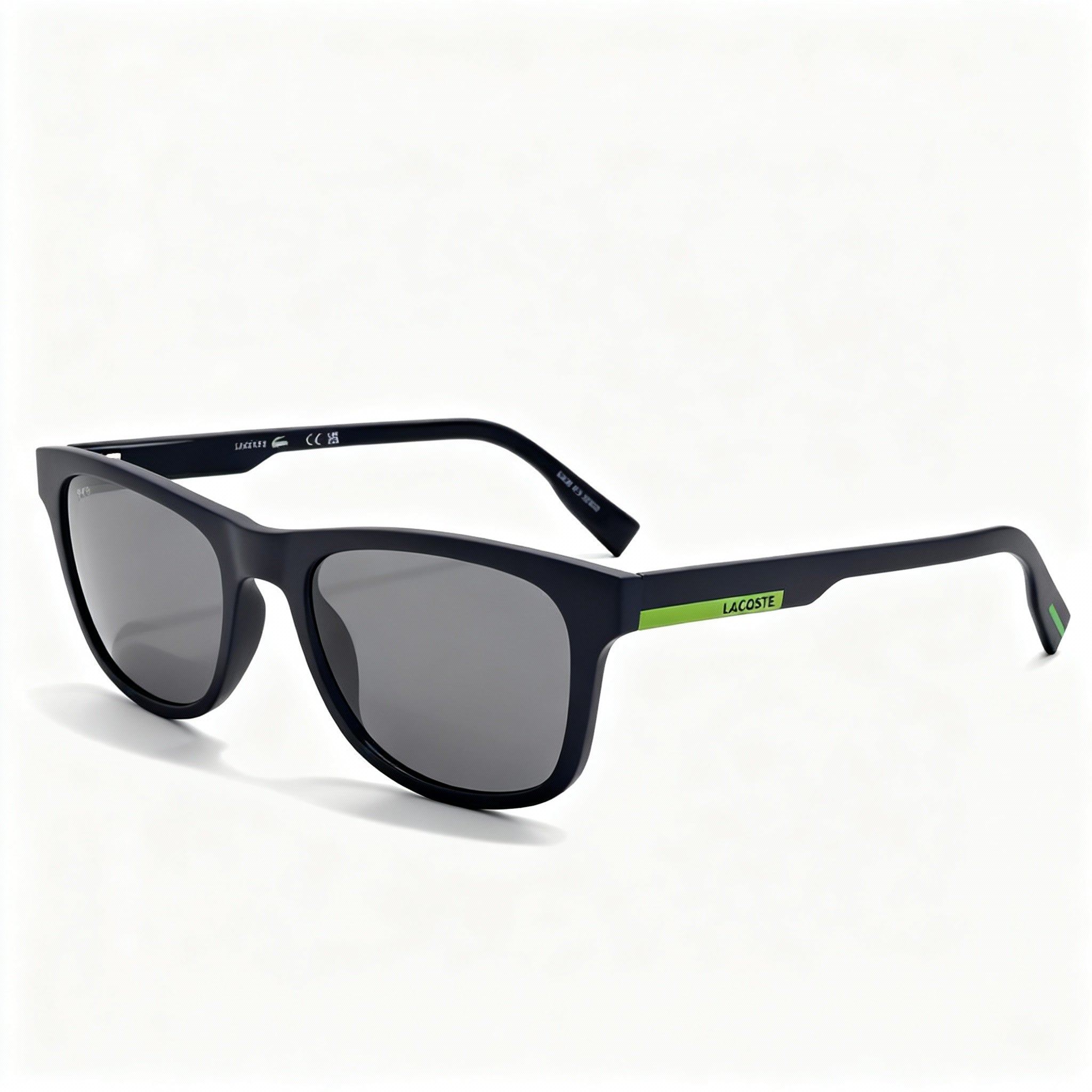 Lacoste Casual Unisex Injected Rectangular Frame Matte Blue Non-Polarized UV Sunglasses 54-20-145, Photo 1