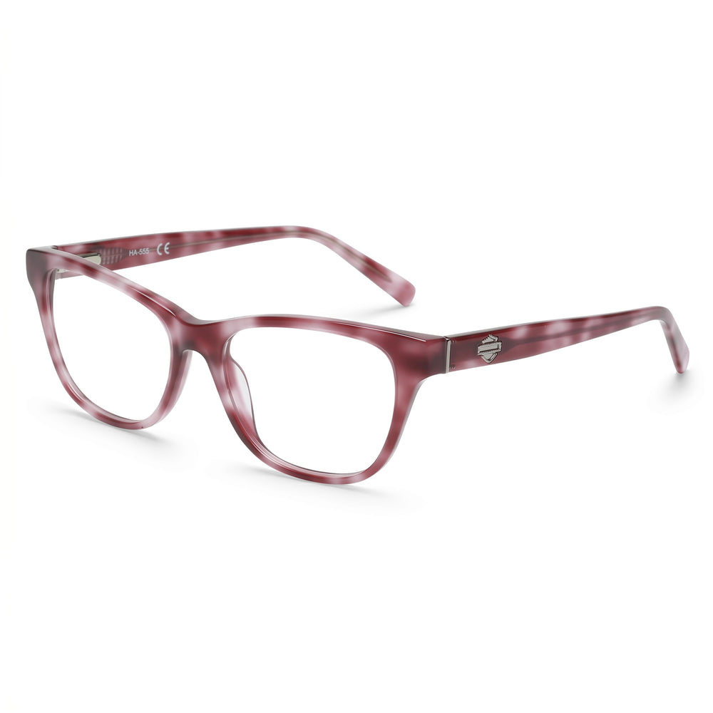 Gafas de plástico unisex Harley-Davidson Hd0574, color burdeos, 100 % protección UV, 52-16-140