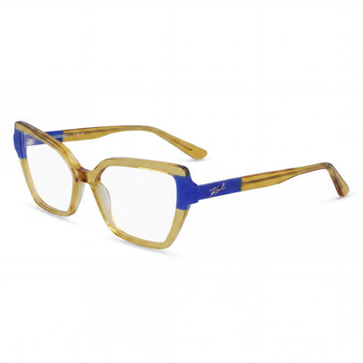 KARL LAGERFELD Modern Women's Acetate Sunglasses Caramel Blue 53mm