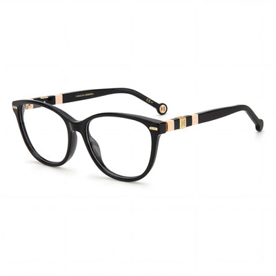 Gafas de sol Carolina Herrera CH 0048 para mujer, montura de acetato negro y rosa, lentes no polarizadas, 53 mm