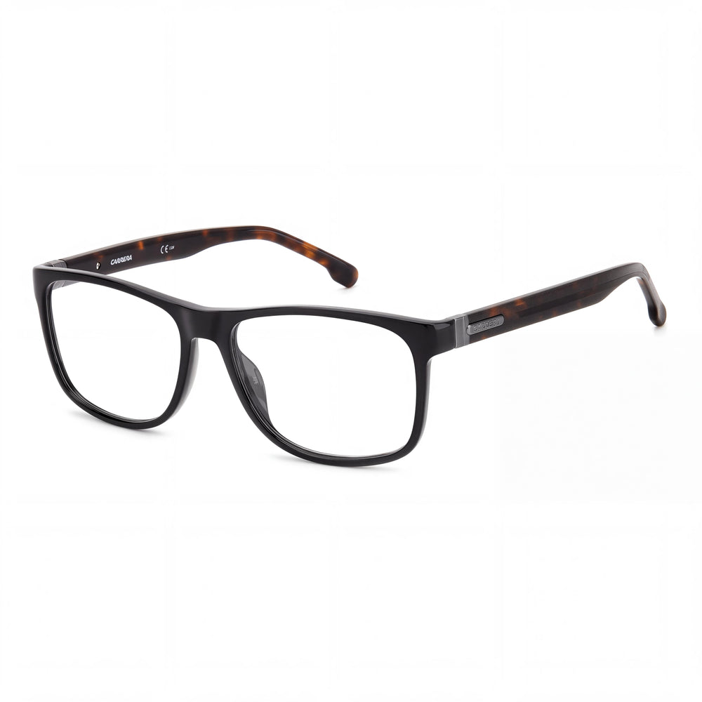 Gafas Carrera Carrera 8889 de estilo moderno para hombre con montura de acetato negro y lentes de policarbonato, talla 56