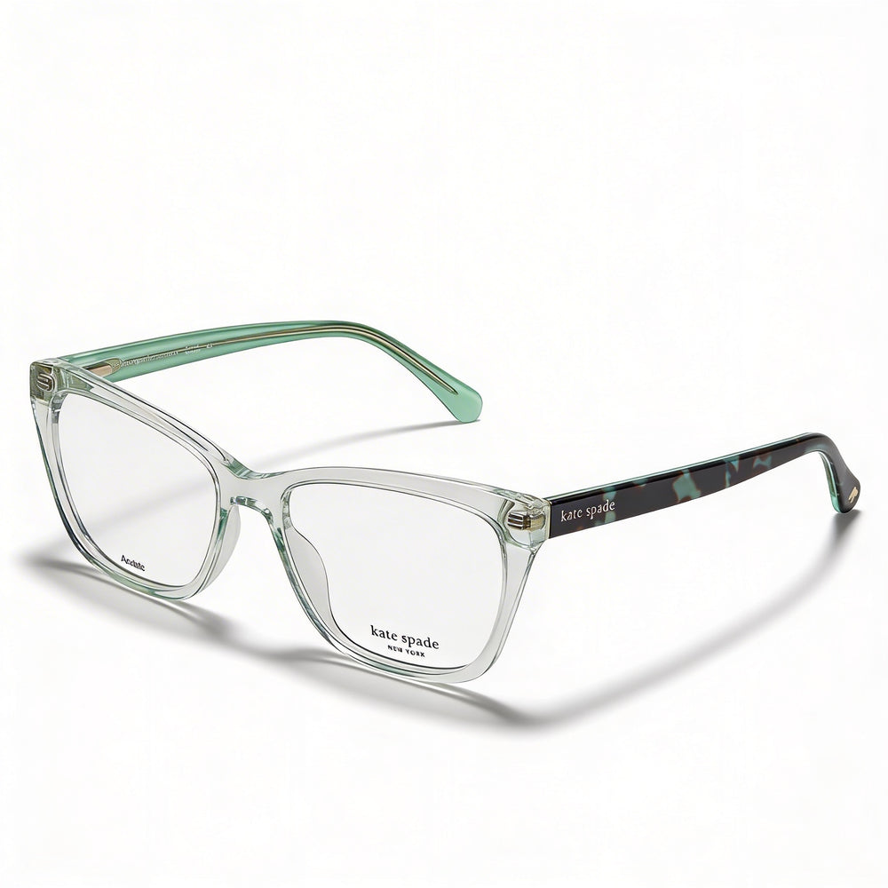Kate Spade New York Women's Modern Style Green Acetate Frame with Polycarbonate Lenses 53mm Eyewear Sunglasses