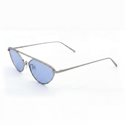 DKNY Classic Women's Silver Metal Frame 100% UV Sunglasses with Cadet Lenses, Lens Size 55mm