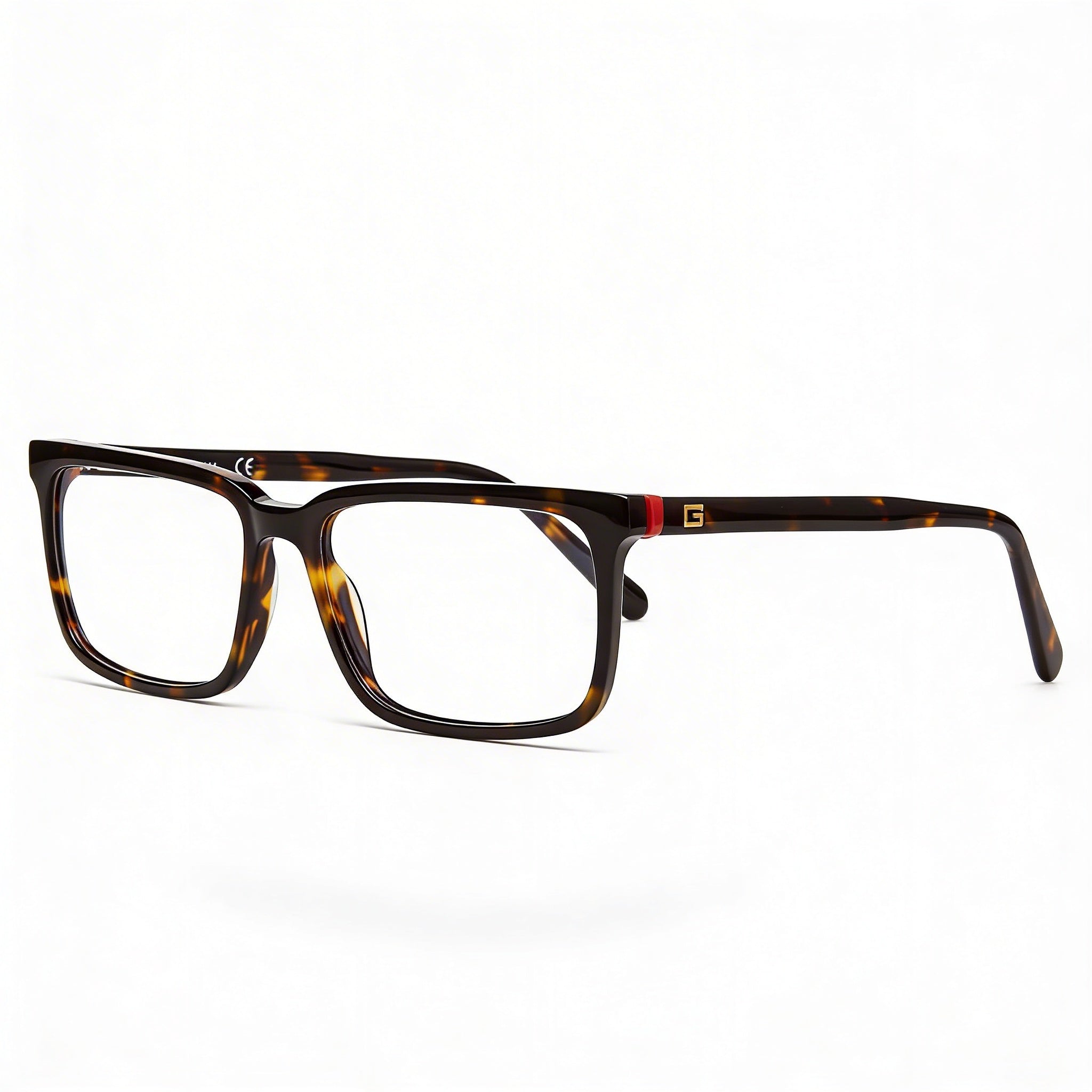 Gafas ópticas GUESS Casual para hombre, de plástico, color Habana oscuro, con lentes de 54 mm de ancho, Photo 1