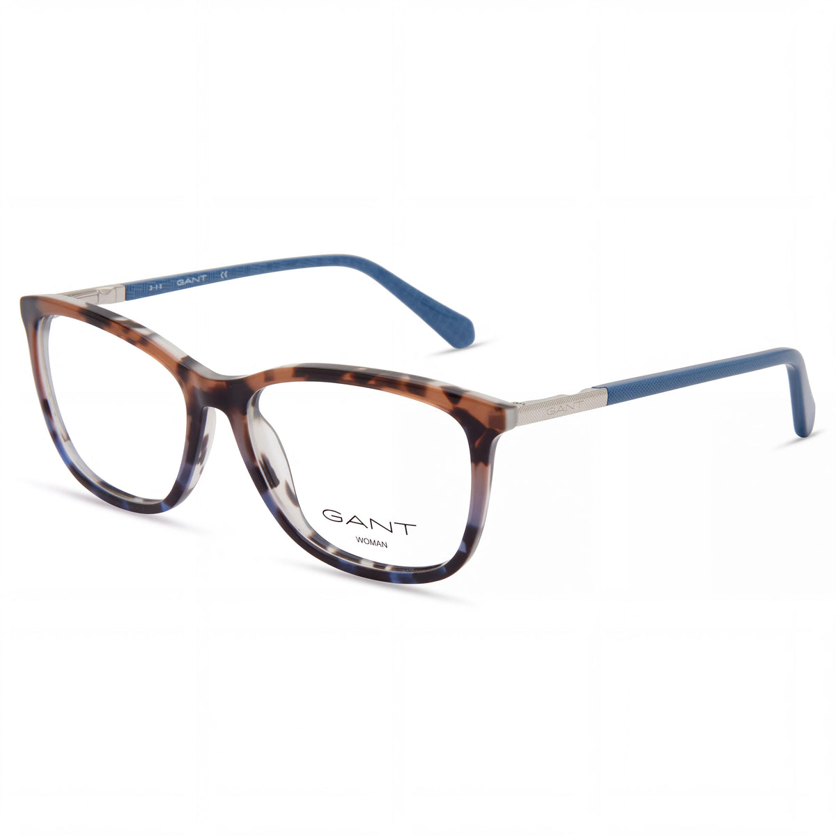 GANT 4115 Gafas graduadas clásicas de plástico para mujer, color habana mate, lentes azul claro multicolor, 53-15-140 mm, Photo 1