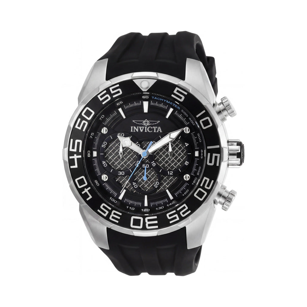 Reloj cronógrafo Invicta Speedway para hombre, luminoso, de acero inoxidable, plateado y negro, de 50 mm.