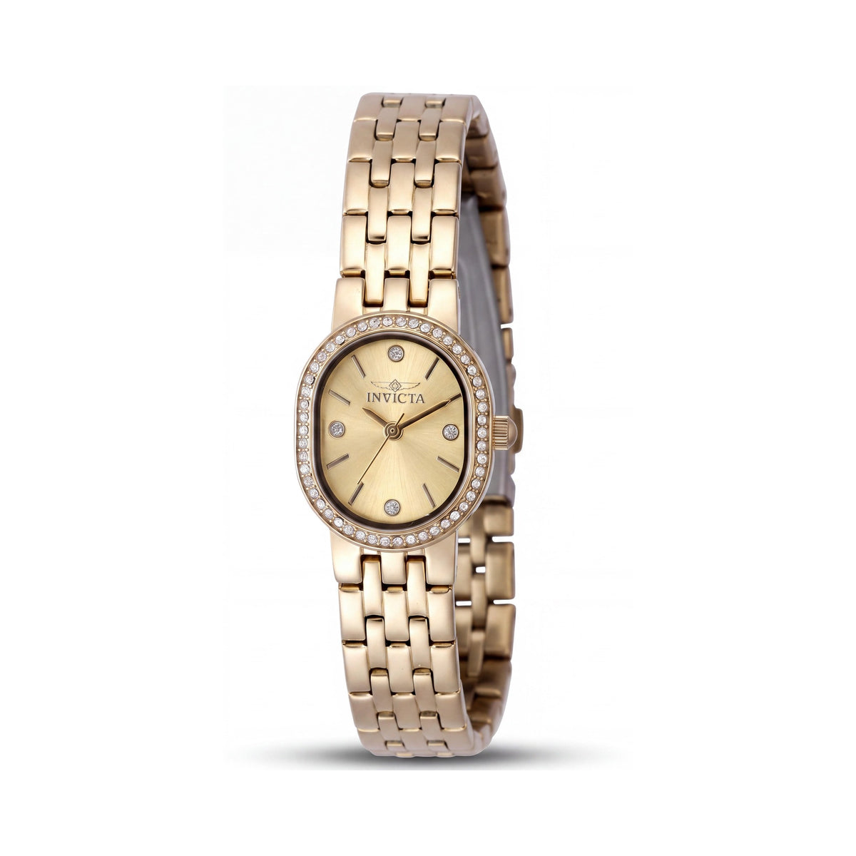 Reloj Invicta Angel Classic para mujer, de 20 mm, caja de acero inoxidable, esfera plateada, movimiento de cuarzo, Photo 1
