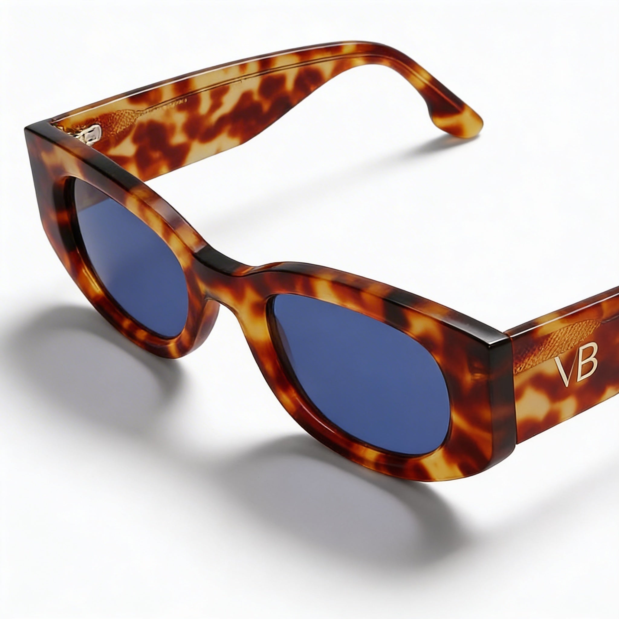 Victoria Beckham Modern Women's Acetate Frame Sunglasses in Blonde Havana, 50mm Lens Width, Photo 1