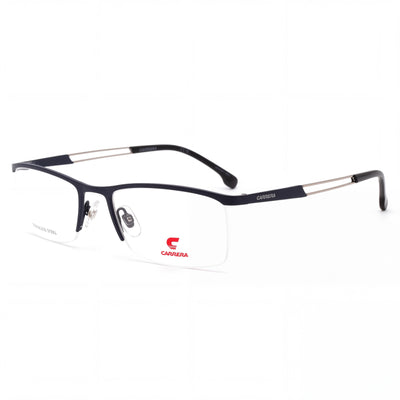 Gafas de sol Carrera 8901 Modern Alloy Steel no polarizadas para mujer, azul mate, 54-19-140